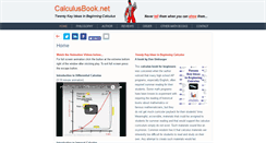 Desktop Screenshot of calculusbook.net