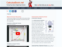 Tablet Screenshot of calculusbook.net